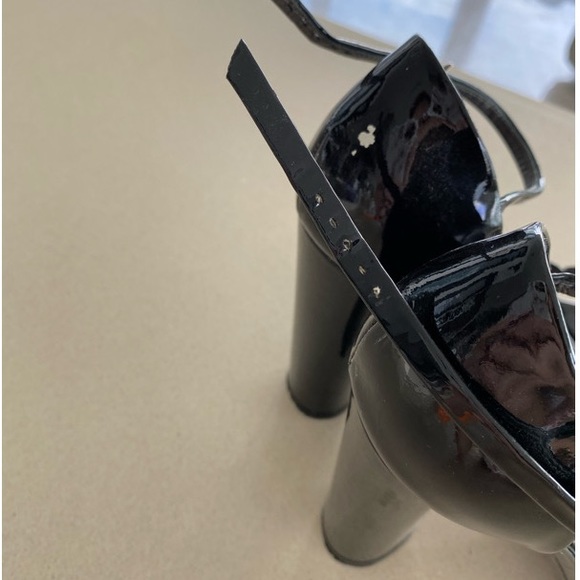 Marc Jacobs Block Heel Black Patent Leather 7.5 - Picture 2 of 7